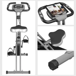 SONGMICS X Bike Heimtrainer Fitnessbike, Bis 100 Kg Fitnessfahrrad Mit Bodenmatte, 8 Magnetische Widerstandseinstellungen Zusammenklappbar Schwarz SXB11BK -Globbervi Verkaufe e51e250da4d088a410a9ee323de8a740