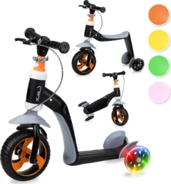 2in1 LED Roller Laufrad Für Kinder Kinderroller Kinderlaufrad MoMi ELIOS ✔️4 Designs ✔️LED-Räder ✔️Dreirad ✔️ab 18 Monaten