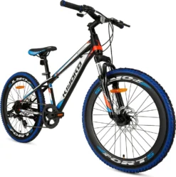 Kiyoko MTB Hardtail Mountainbike 24 Zoll 31,75 Cm Jungen 7G Mechanische Scheibenbremse Schwarz/Weiß -Globbervi Verkaufe e5dfa145732a674b29581a93ab5723cf