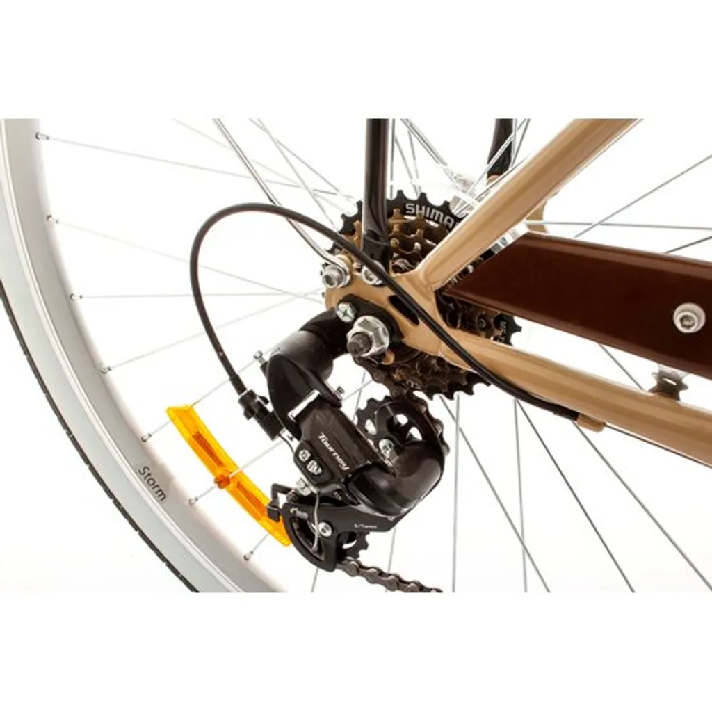 Polbaby Goetze Eco 28 6 Gang Fahrrad Stahlrahmen Stadtrad Metallkorb-Cappuccino 3 Polbaby Goetze Eco 28 6 Gang Fahrrad Stahlrahmen Stadtrad Metallkorb-Cappuccino – Bild 3