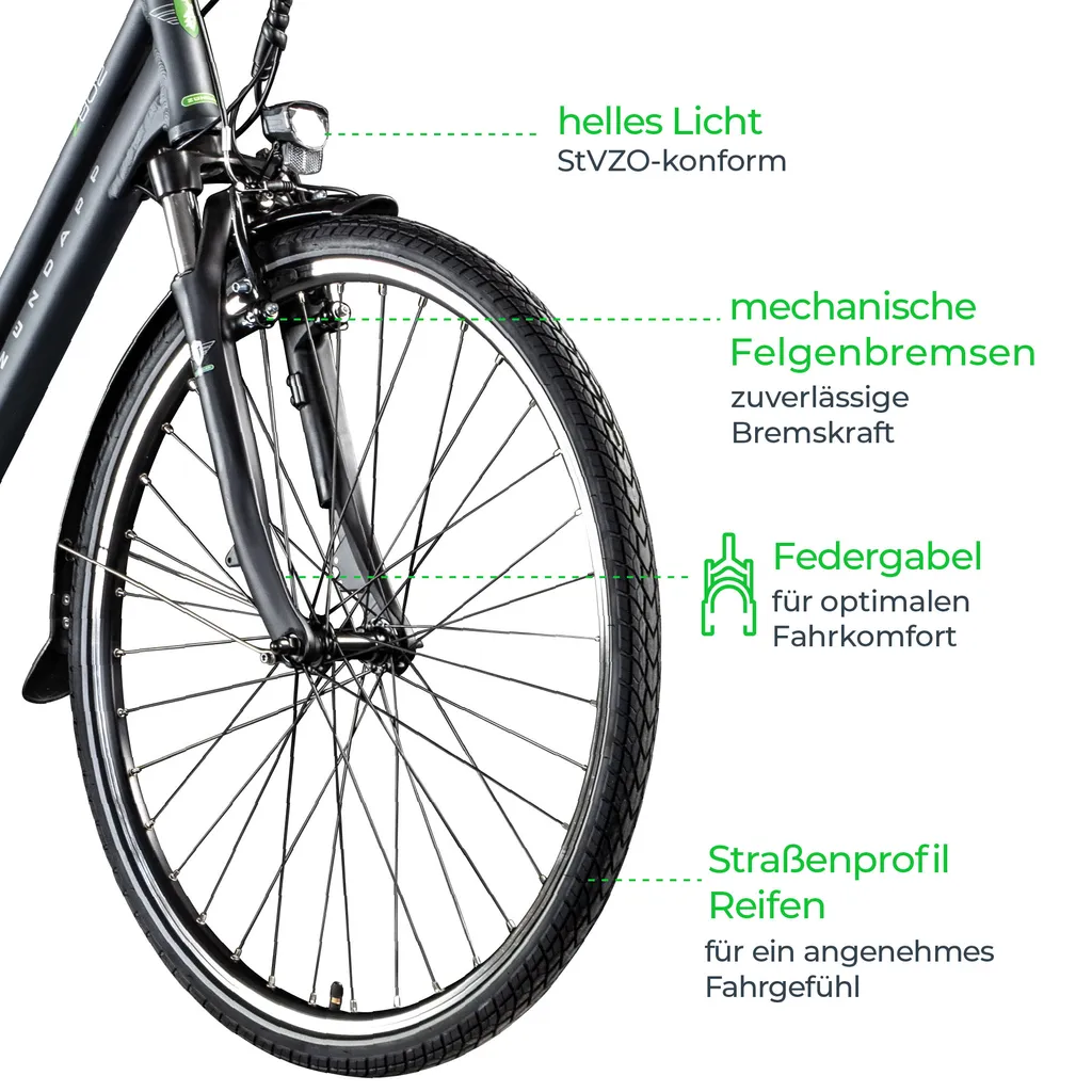 Zündapp Z802 E Bike Trekkingrad Damen Ab 155 Cm Mit Nabenmotor Pedelec Trekking Fahrrad Mit 21 Gang Und Beleuchtung StVZO 2 Zündapp Z802 E Bike Trekkingrad Damen Ab 155 Cm Mit Nabenmotor Pedelec Trekking Fahrrad Mit 21 Gang Und Beleuchtung StVZO – Bild 2
