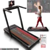 Sportstech 2in1 Laufband Klappbar Mit App + LED-Funktion | STread Fold Bis 12 Km/h & Walking Pad Mode Bis 6 Km/h | Fitnessgerät Für Zuhause + Büro | Treadmill Mit 360° Tablet Holder & 2 LCD-Displays