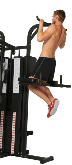 Dione HG5 - Fitnessstation - Multi-Gym - Krafstation Mit Boxsack - Einschließlich 65 Kg Gewichte - Erweiterbar Auf 100 Kg - Homegym -Globbervi Verkaufe e917e861aa8b714d7a140b2ef77321da