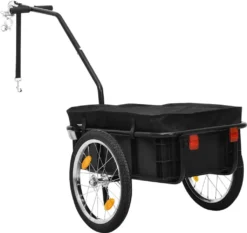 VidaXL Fahrradanhänger/Handwagen 155x60x83 Cm Stahl Schwarz -Globbervi Verkaufe e965b4dcc0169db025e8d887170a42e1
