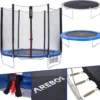 AREBOS Outdoor Trampolin Ø 244 Cm, Komplettset, Gartentrampolin