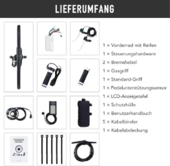 Viribus® 28 Zoll LCD Vorderrad Elektro-Fahrrad Kit Ebike Umbausatz E-bike -Globbervi Verkaufe eb4a7aca6ef7277eb927c9afa4724195