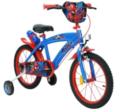 Huffy Kinderfahrrad Marvel Spider-Man 16 Zoll Blau Mit Stützrädern Und Trinkflasche -Globbervi Verkaufe eb9b616ee2e3204490790bf38afc1a9f