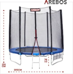 AREBOS Outdoor Trampolin Ø 305 Cm, Komplettset, Gartentrampolin -Globbervi Verkaufe ec367cdcb418a860a287153e1f9d3de2