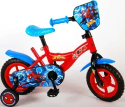 Marvel Kinderfahrräder Jungen Spider-Man 10 Zoll 20 Cm Jungen Über Treppen Rot/Blau
