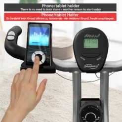 Physionics® Heimtrainer - Mit LCD-Display, Verstellbarer Sitz & Widerstand, Klappbar, Bis 120 Kg, Grau - Ergometer, F-Bike, Fahrradtrainer, Hometrainer, Fitnessfahrrad, Fitnessbike -Globbervi Verkaufe ecdd07f85a1e080113d66d1485b8edfa