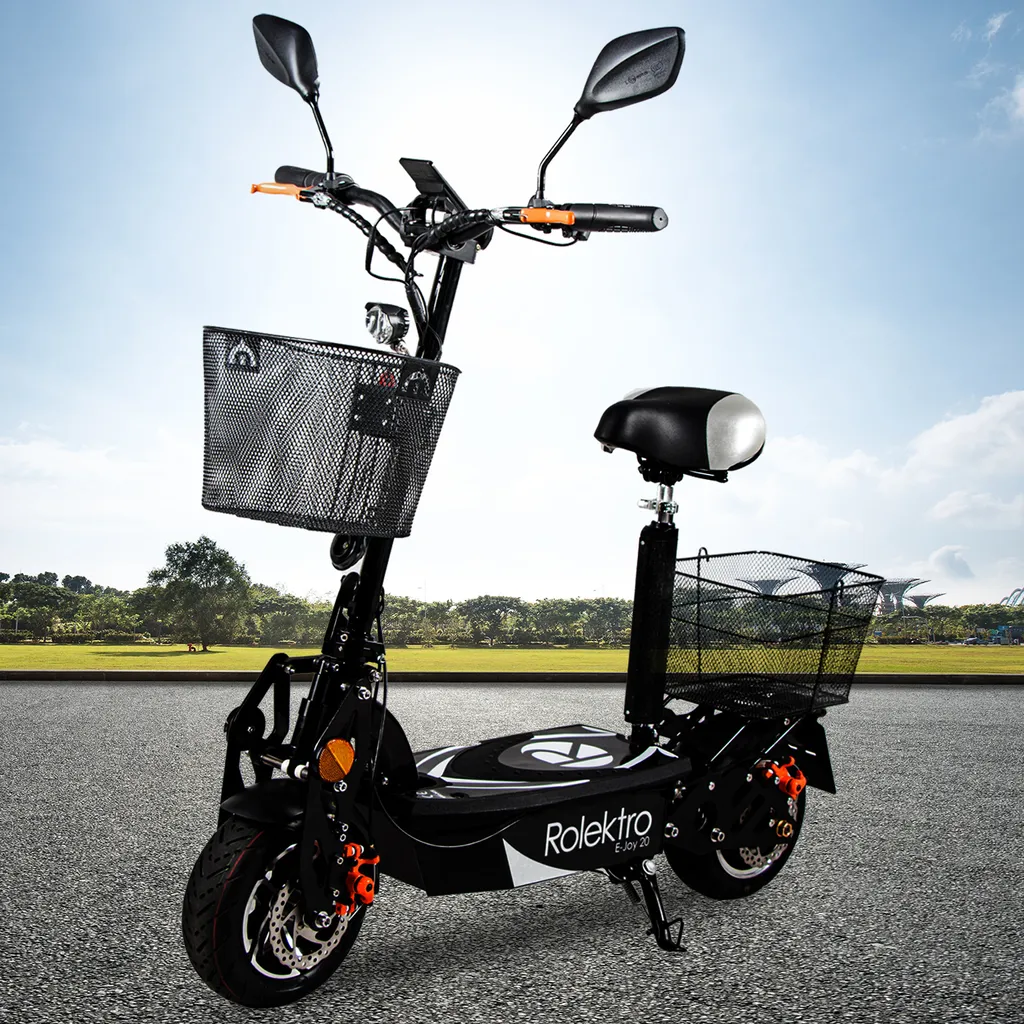 Rolektro, E-Joy 20, Schwarz, Faltbarer E-Scooter Mit Straßenzulassung 13 Rolektro, E-Joy 20, Schwarz, Faltbarer E-Scooter Mit Straßenzulassung – Bild 13