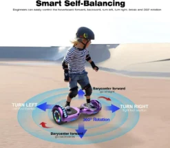 Hoverboard 6,5 LED Mit Bluetooth|die Tasche |LED| Leistungsstarkem 2*350W Motor Chrome Lila Flash Selbstausgleichender Elektroroller Mit Blinkt Elektroscooter Skateboard Segway Neues Modell Spielzeug Und Geschenk Für Kinder -Globbervi Verkaufe ee8e3257a0aa2f32a1e3cb428140dbf5