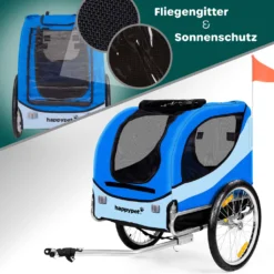 HAPPYPET Hundeanhänger Fahrradanhänger Für Hunde Hundefahrradanhänger Inkl. Anhängerkupplung Regenschutz NAVY BLAU 10 HAPPYPET Hundeanhänger Fahrradanhänger Für Hunde Hundefahrradanhänger Inkl. Anhängerkupplung Regenschutz NAVY BLAU -Globbervi Verkaufe f087a9101edeb2744607c2fbe3369a38