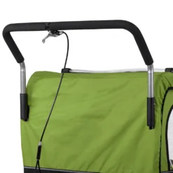 SAMAX Fahrradanhänger 2in1 Jogger - In Grün/Schwarz - Silver Frame -Globbervi Verkaufe f254ae7970f3a59fb2b98aff11753e16