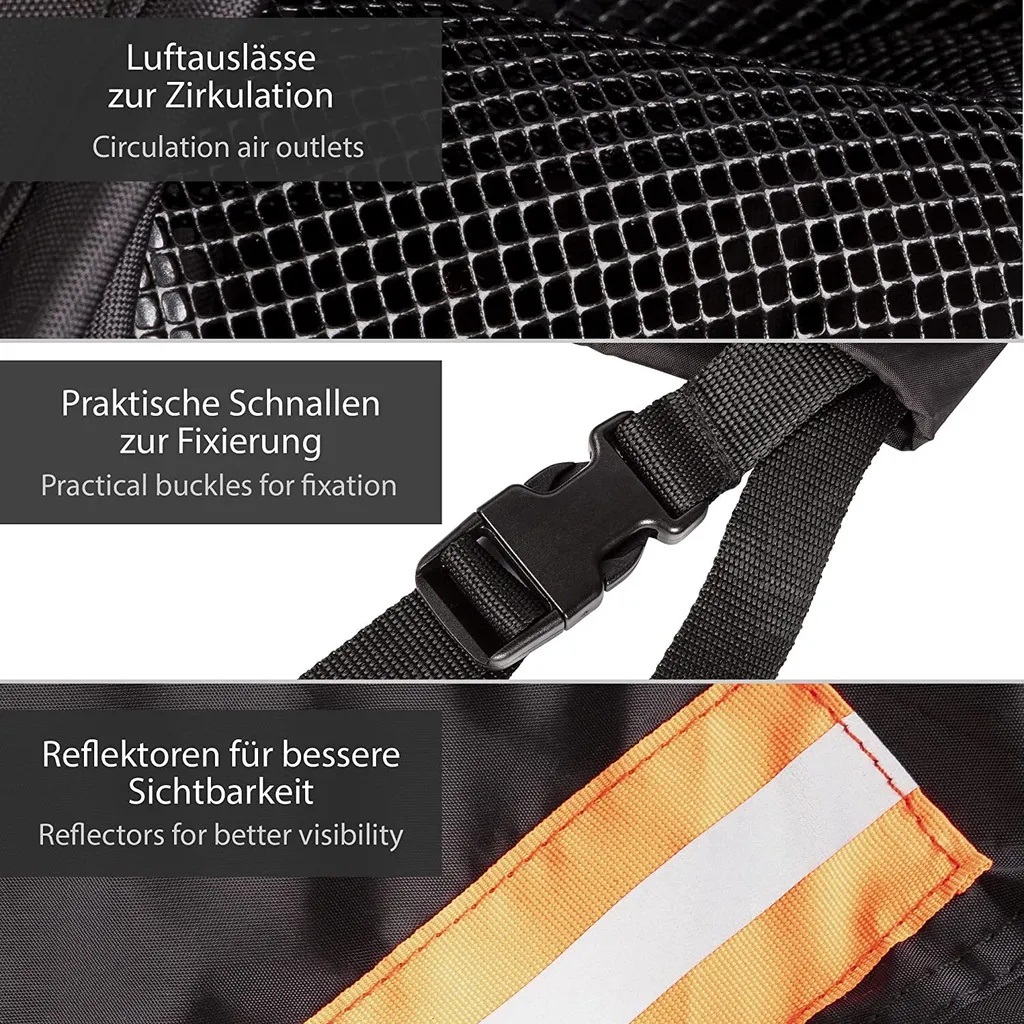 ONVAYA® Faltgarage Fahrradanhänger Universell Und Wetterbeständig | Abdeckung Fahrradanhänger Mit Reflektoren Und Tragetasche 3 ONVAYA® Faltgarage Fahrradanhänger Universell Und Wetterbeständig | Abdeckung Fahrradanhänger Mit Reflektoren Und Tragetasche – Bild 3