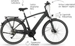 FISCHER E-Bike Pedelec Trekking VIATOR 4.1i Herren, Rahmenhöhe 50 Cm, 28 Zoll, Akku 504 Wh, Mittelmotor, Kettenschaltung, LCD Display, Schwarz 7 FISCHER E-Bike Pedelec Trekking VIATOR 4.1i Herren, Rahmenhöhe 50 Cm, 28 Zoll, Akku 504 Wh, Mittelmotor, Kettenschaltung, LCD Display, Schwarz -Globbervi Verkaufe f2fa3f8ea77b927a535c6654212abb87