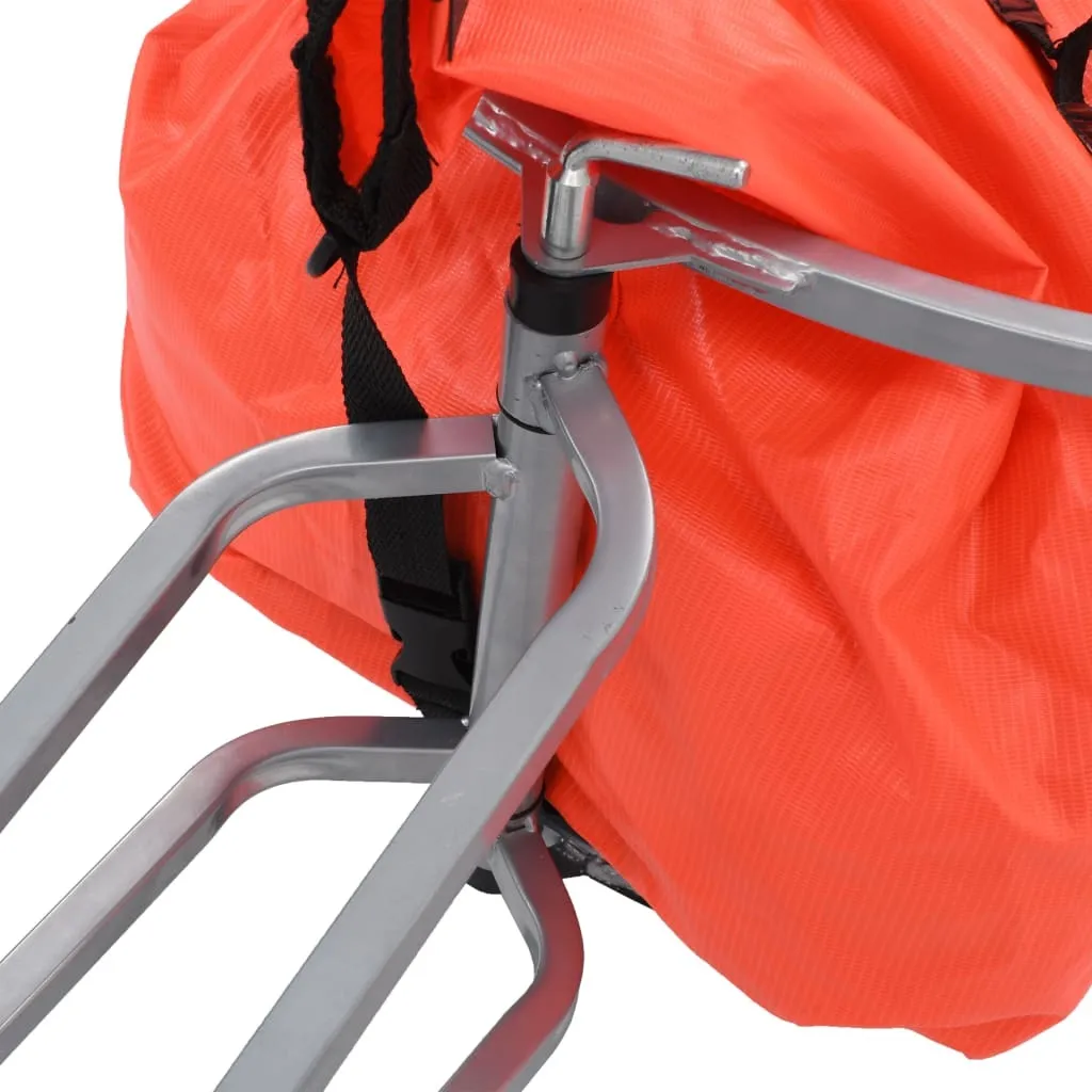 VidaXL Gepäck-Fahrradanhänger Mit Tasche Orange Und Schwarz 5 VidaXL Gepäck-Fahrradanhänger Mit Tasche Orange Und Schwarz – Bild 5