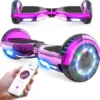 GeekMe Hoverboard Für Kinder 6,5 Zoll, Elektroroller, Elektro Scooter Board Mit Bluetooth Lautsprecher, LED Leuchten, Geschenk Für Kinder, Jugendliche Und Erwachsene