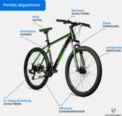 Bergsteiger Makalu 26 Zoll Mountainbike Aluminium, Geeignet Ab 150 Cm, Scheibenbremse, Shimano 21 Gang-Schaltung, Hardtail, Jungen-Fahrrad & Herren-Fahrrad 11 Bergsteiger Makalu 26 Zoll Mountainbike Aluminium, Geeignet Ab 150 Cm, Scheibenbremse, Shimano 21 Gang-Schaltung, Hardtail, Jungen-Fahrrad & Herren-Fahrrad -Globbervi Verkaufe f450f49514eec776fdf33f6fe20c7534