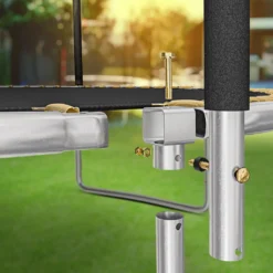 Hop-Sport Trampolin Outdoor - Ø 430 Cm - Safety Gartentrampolin Set Mit Innovativen, Gebogenen Netzstangen, Sicherheitsnetz, Leiter Und Vielen Extras – INTERTEK , Schwarz-grau -Globbervi Verkaufe f473a850cf28b42b48d34aa3accef7d9 1