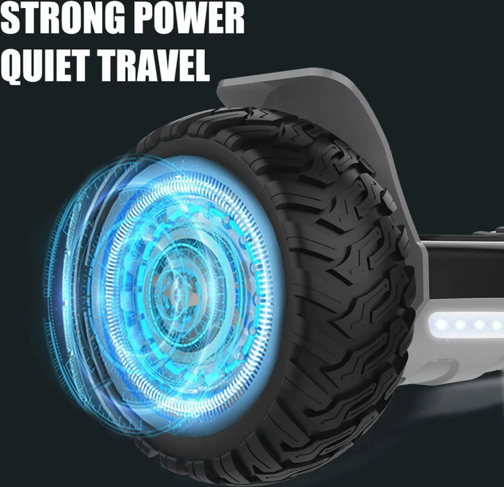 8.5" Offroad Hoverboard ES03 SUV- Bluetooth- Starker Dual Motor - Elektro Skateboard Self Balance Scooter Schwarz 2 8.5" Offroad Hoverboard ES03 SUV- Bluetooth- Starker Dual Motor - Elektro Skateboard Self Balance Scooter Schwarz – Bild 2