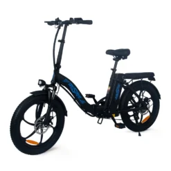 Klappbares E-Bike 20“ Elektrofahrrad | E Klappfahrrad 7 Gänge & Hinterradmotor Für 25 Km/h E-bike Trekking | Fahrrad Mit MTB Federgabel, Faltbares E Bike LED Licht &Qualitätsmarke Sportsattel