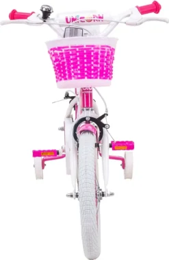 Actionbikes Kinderfahrrad Unicorn 16 Zoll - Kinder Fahrrad - Caliper Bremsen - Kettenschutz - Stützräder - Kinderrad - Rad - Bike - Mädchen - Pink - 4-7 Jahre -Globbervi Verkaufe f63965cf821e90ac6c6170e6905d607d