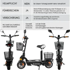 Rolektro, E-Joy 20, Schwarz, Faltbarer E-Scooter Mit Straßenzulassung 22 Rolektro, E-Joy 20, Schwarz, Faltbarer E-Scooter Mit Straßenzulassung -Globbervi Verkaufe f7a184319e48088a9572a39f08f13bec