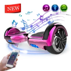 Mega Motion Hoverboard 6,5 Zoll Hoverboard Mit Bluetooth Selbstausgleichender Elektroroller Smart Board LED Hoverboard Für Kinder Und Erwachsene