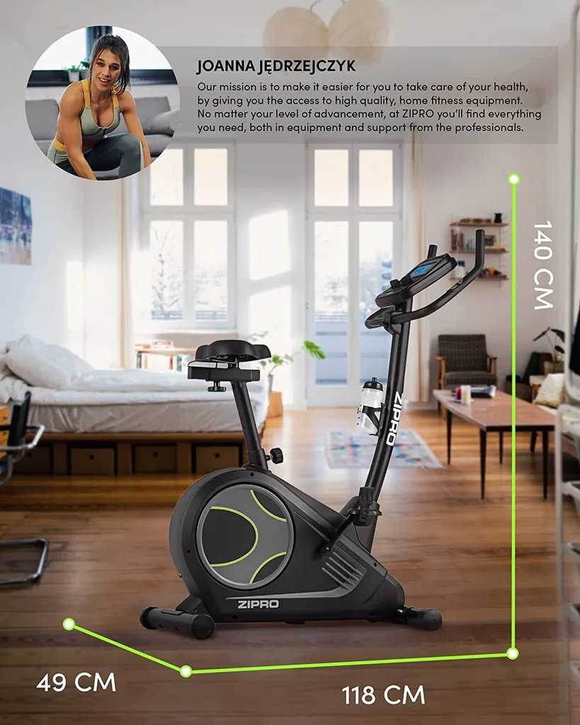 Zipro Erwachsene Magnetisches Fitnessbike Heimtrainer Flame Mit IConsole, Schwarz, One Size, Einheitsgröße 13 Zipro Erwachsene Magnetisches Fitnessbike Heimtrainer Flame Mit IConsole, Schwarz, One Size, Einheitsgröße – Bild 13