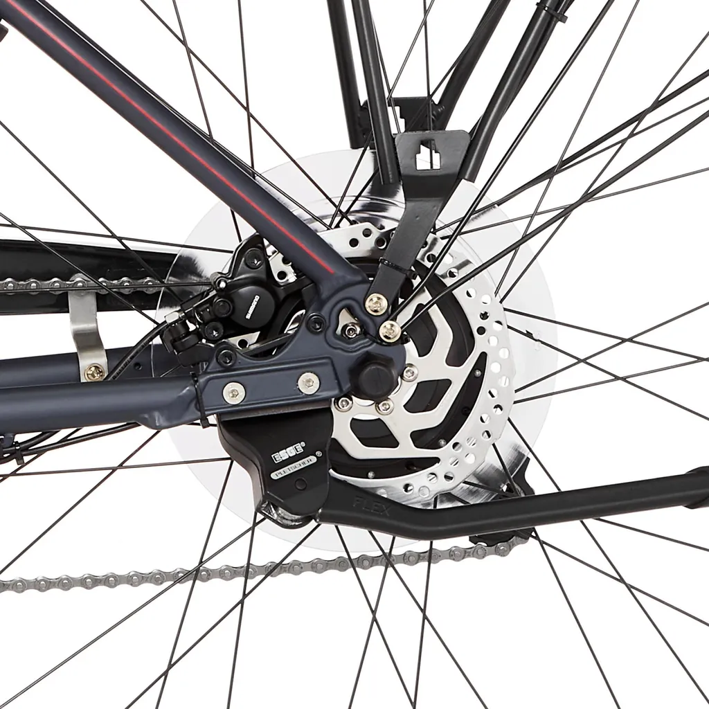 FISCHER E-Bike Pedelec Trekking VIATOR 1.0 Damen, Rahmenhöhe 44 Cm, 28 Zoll, Akku 422 Wh, Hinterradmotor, Kettenschaltung, LED Display, Anthrazit 7 FISCHER E-Bike Pedelec Trekking VIATOR 1.0 Damen, Rahmenhöhe 44 Cm, 28 Zoll, Akku 422 Wh, Hinterradmotor, Kettenschaltung, LED Display, Anthrazit – Bild 7