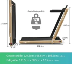 COSTWAY 2 In 1 Walking Pad & Laufband, App-kontrolliert, Bluetooth, LED Display, 1-12km/h, Bis 120kg Belastbar, Inkl. Handyhalterung, Klappbar (Gelb) -Globbervi Verkaufe fa4d1d12ae26e203ddf003e023b55c05