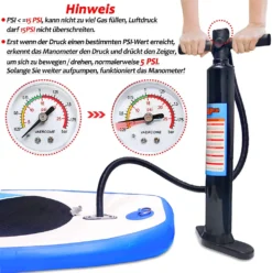 UISEBRT Stand Up Paddle Board Aufblasbare SUP Board Set Max Ladegewicht Bis Ca. 115 Kg ( 305x75x15cm ) -Globbervi Verkaufe fa7cac80cf00e10c76d30dbc0a3b0123