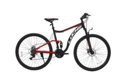 LUCHS Mountainbike Wildcat 29 Zoll Fully MTB Mountainbike Fahrrad Bike 21 Gang Kettenschaltung Von Shimano Schwarz/Rot