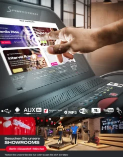 Sportstech F75 High-End Laufband Mit Großer Lauffläche 1580x600mm, Android 15,6“ Display, WiFi, USB, 18% Steigung Mit Dämpfungssystem Bis 200Kg – Robust Und Klappbar, Inlk. Pulsgurt 13 Sportstech F75 High-End Laufband Mit Großer Lauffläche 1580x600mm, Android 15,6“ Display, WiFi, USB, 18% Steigung Mit Dämpfungssystem Bis 200Kg – Robust Und Klappbar, Inlk. Pulsgurt -Globbervi Verkaufe fbafcc4a7205082ae5dc14b8cf74a72e