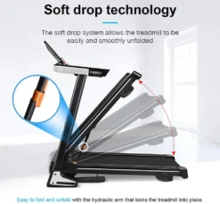 Klappbares Elektrisches Laufband, 2,0-PS-Motor, Automatisches Hinzufügen Von Schmieröl, Soft-Drop-System, Lauffläche 122 X 40 Cm, Ideal Für Zuhause/Büro -Globbervi Verkaufe fbe239aa5fb7b048e05f3df8f53f913c