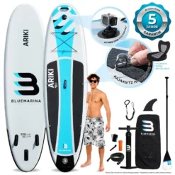 SUP Board ARIKI - Aufblasbar Mit Paddel Pumpe Rucksack - 3 Größen + Für Kinder (325x86x15cm / 10'8")