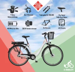 Telefunken E-Bike 28 Zoll Citybike Pedelec 7-Gang Shimano Nabenschaltung Schwalbe Reifen RC657-S -Globbervi Verkaufe fd67307cef6444cc7e88416ded423ab0