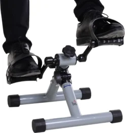 HOMCOM Mini Heimtrainer, Faltbarer Fahrradpedaltrainer, Mini-Bike, Stufenloser Widerstand, Stahl, Silbergrau, 33 X 34 X 32 Cm -Globbervi Verkaufe ffd1362223e1cdd395d23acaf96eee9c