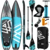KESSER® Aufblasbare SUP Board Set PRO GTX Mit Premium Hochdruckpumpe Transporttasche Stand Up Paddle Board | Cam Halterung | Surfboard 6 Zoll Dick Komplettes Zubehör 150kg, Farbe:Blau - 320CM